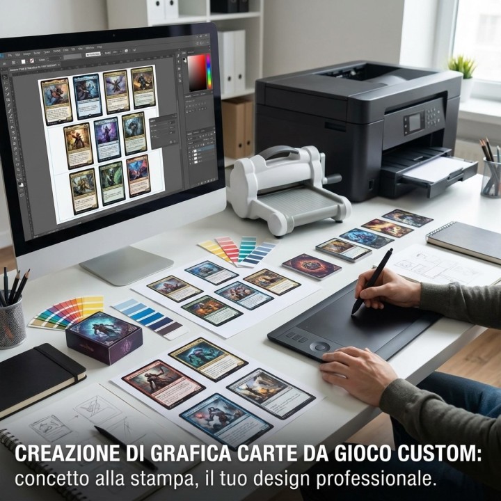 Creazione grafica di carte da gioco custom
