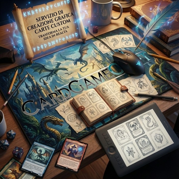 Creazione grafica di carte da gioco custom